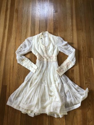 Vintage Midi 70s Gunne Sax Prairie Dress