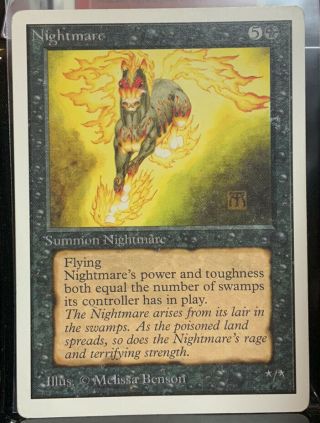 Nightmare Unlimited Mtg Moderate Play Magic The Gathering