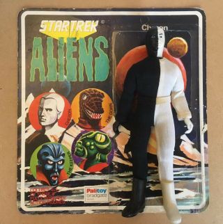 Vintage Palitoy Mego Star Trek Aliens Cheron Action Figure & Card 1975 Rare