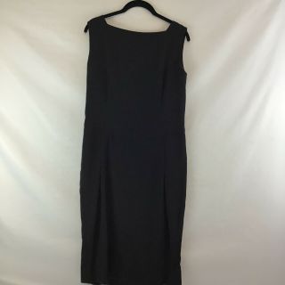 Vintage 80s 90s Cd De Christian Dior Silk Bow Black Dress Womens Sz 12