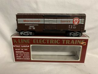 ✅k - Line By Lionel Pennsylvania Merchandise Box Car For Prr O Gauge Train Set