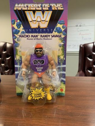 WWE Mattel Macho Man Randy Savage Masters Of The Universe MOTU Figure Elite WWF 2