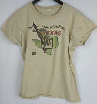 Rare Vtg Best Little Whorehouse In Texas 1978 Broadway Show Shirt Size Xl Usa