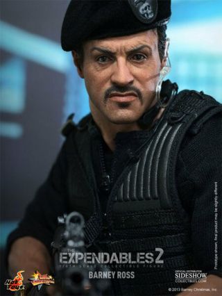 Expendables 2 Barney Ross / Sylvester Stallone Sixth Scale Figure Hot Toys Mib
