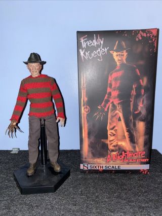 Sideshow Freddy Krueger Sixth Scale 1/6 Action Figure Nightmare On Elm Street