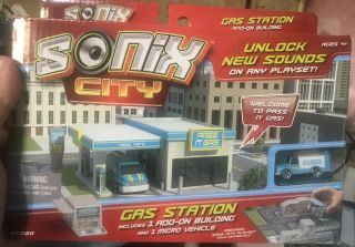 Sonix City Gas Station 1 Add On Building And 1 Micro Vehicle