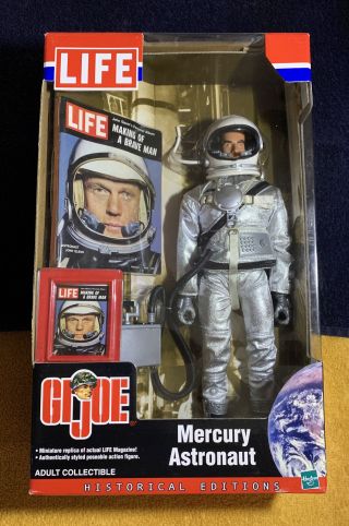 2002 Nib Life Gi Joe Mercury Astronaut Historical Editions Miniature Life Mag.