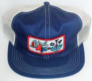 Vintage Snapback Mesh Trucker Hat Gta Feeds K Brand Seed Patch Usa Farmer 1980s
