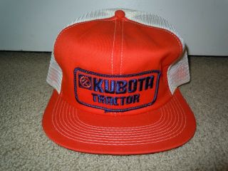 Kubota Tractors Vtg Patch Logo Adjustable Snapback Mesh Trucker Cap Hat K - Brand