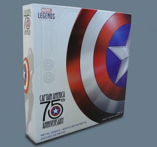 Marvel Legends Captain America 75th Anniversary 1:1 Metal Shield Hasbro 2