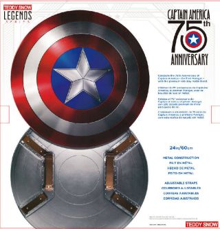 Marvel Legends Captain America 75th Anniversary 1:1 Metal Shield Hasbro 3