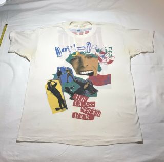 David Bowie Glass Spider Tour 1987 Vintage Concert T - Shirt Xl 1980s