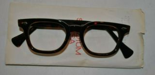Vintage American Optical Hybrid Stadium Tortoise 44/20 Eyeglass Frame 363