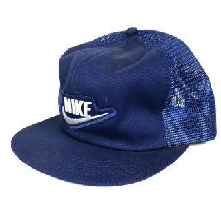 Nos Vintage Nike Snapback Trucker Hat K - Products K - Brand Orange City Ia Usa Blue