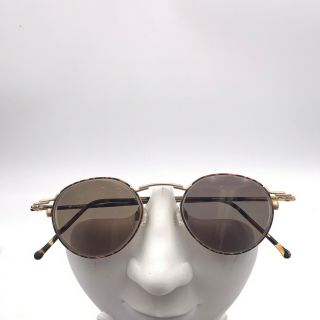 Vintage Neostyle College 58 356 Brown Gold Oval Sunglasses Germany Frames Only