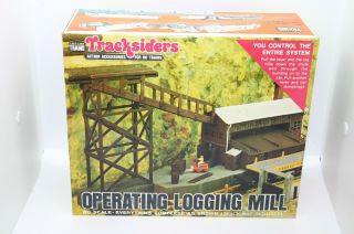 Rare Vintage Ho Scale Life Like Tracksiders Operating Logging Mill Kit 8701