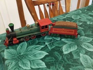 Ho Scale Train Atchison Topeka & Santa Fe Engine & Tender Christmas Colors