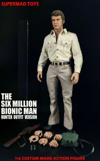 Supermad Toys The Six Million Dollar Bionic Man 1:6 Scale Action Figure In Hand