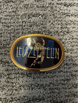 Vintage Led Zeppelin Swan Song 1977 Vintage Pacifica Belt Buckle Authentic