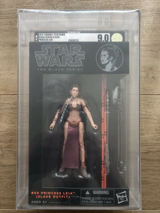 Star Wars Black Series 6” Inch Princess Leia 05 Slave Outfit Afa 9.  0