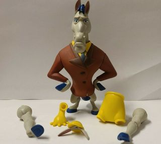 Ren & Stimpy Palisades Mr Horse Action Figure Nickelodeon Loose Rubber Salesman