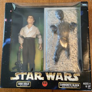 Star Wars Tesb Han Solo And Carbonite Block 12 Inch Action Figure Kenner 1998