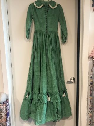 Victorian Pioneer1900s Vintage Old West Style Theater Reenactment Costume Dress