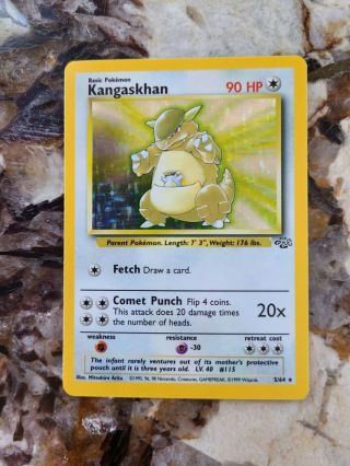 Kangaskhan 5/64 - Jungle Set - Holo Pokemon Card - Psa Ready