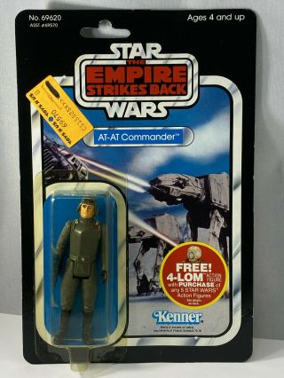At - At Commander Vintage Kenner 1982 Star Wars Esb 47 Back A Moc 4 - Lom Offer