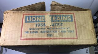 Empty Set Box Only For Lionel Trains 1955 Outfit 1525