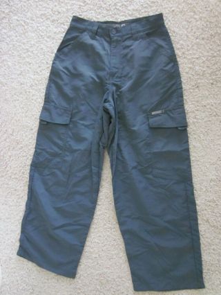 Rare Jnco Jeans Rivitors Nwt Cargo Pants Nylon Grey/green Wind Pants 30 X 30