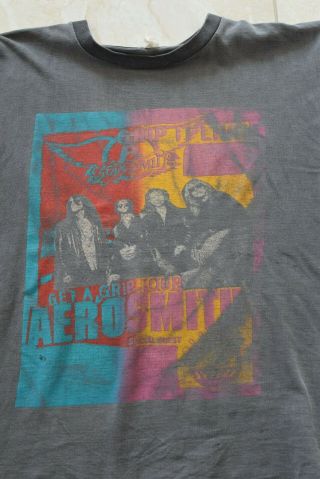 Vintage 1993 Aerosmith Get A Grip Tour Shirt Tee Size L 90s collective soul band 2