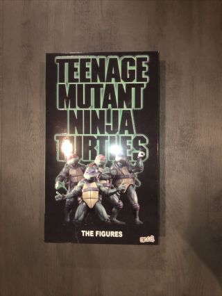 Authentic Neca Sdcc 2018 Teenage Mutant Ninja Turtles Tmnt Movie Vhs 4 - Pack Set