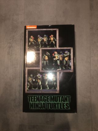 Authentic NECA SDCC 2018 Teenage Mutant Ninja Turtles TMNT Movie VHS 4 - Pack Set 6
