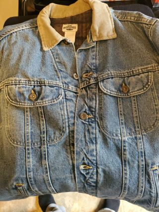 Lee Dungaree Mens Denim Med.  Regular Blanket Lined Work Field Barn Coat Jacket