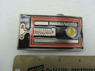 Vintage 1981 Instyle Pinball Wizard Elton John Rock Song Belt Buckle