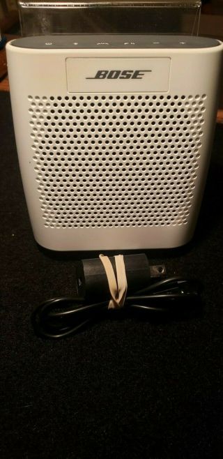 Bose Soundlink Color 415859 Bluetooth Aux Speaker White W Charger