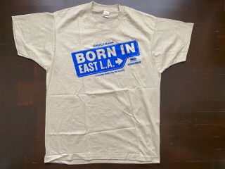 Vintage Born In East La Screen Stars T Shirt Cheech Marin Fits Mens Sm Usa 80s