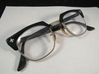 Vintage Black 1950s Bausch & Lomb B&l Safety Glasses