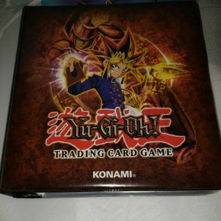 Yugioh Vintage 1996 Binder Trading Card Game With 2 Folders/ Over 300 Cards.