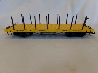 Bachmann G Scale B&o Flat Car With Stakes.