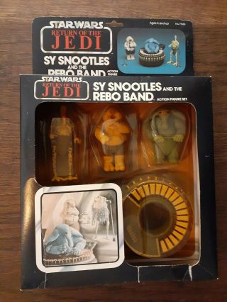 Vintage Star Wars Return Of The Jedi Sy Snoodles Max Rebo Band Mib Droopy Rare