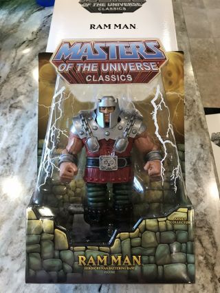 Motuc Masters Of The Universe Classics Ram - Man Moc W/mailer He - Man