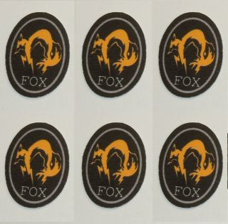 Custom Order 1/6 Scale Metal Gear Solid Fox Fabric Patches For Action Figures