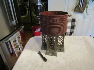 Vintage Lionel O Scale Operating Steam Locomotive Refueling Water Tower 1953