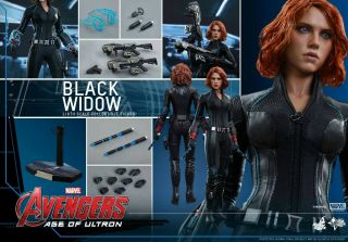 Hot Toys - Avengers 2 Age Of Ultron - Black Wido - Mms288 - 1/6 Figure - Still In Mailer