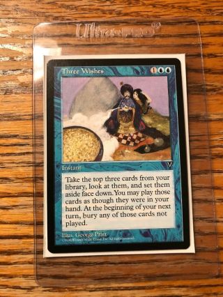 Three Wishes X (1) Mtg Visions Excellent/near (rg) 4rcards