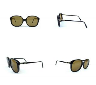 Persol Ratti 107 Sunglasses Black Vintage Italy Meflecto Brown Small S Rectangle