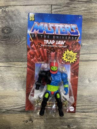 Mattel Masters Of The Universe Motu Origins Trap Jaw Unpunched On Card