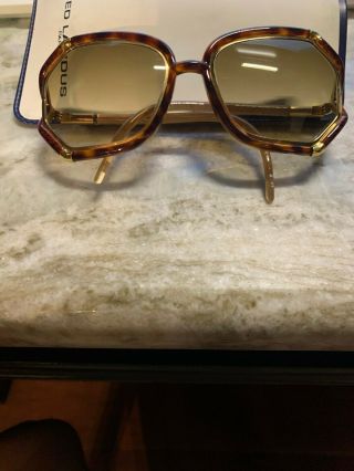 Ted Lapidus Tl10 01,  Vintage 70s Black & Gold Oversized Butterfly Sunglasses